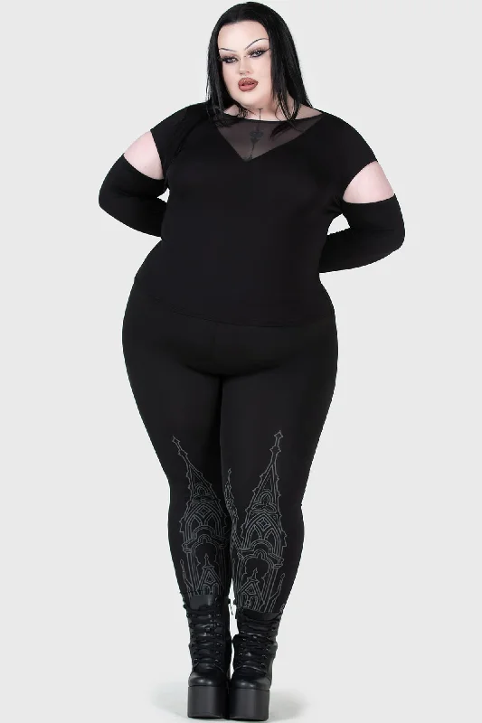 Plus - size women leggings with a comfortable and stretchy designSecret Shrine Leggings [PLUS]