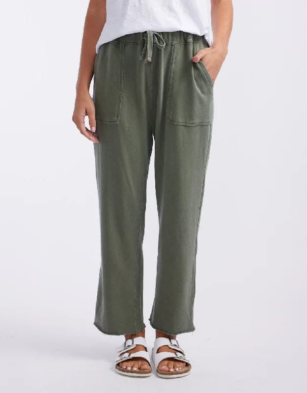 Off - the - Shoulder Women Dress for a Romantic and Feminine LookRaw Edge Lounge Pant - Washed Khaki