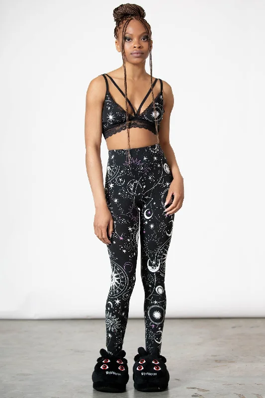 Ripped women leggings for a trendy and rebellious fashion statementGalaxy Lounge Leggings