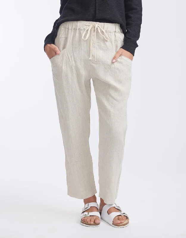 Sheath Women Dress with a Tailored Fit for a Professional LookLuxe Linen Pants - Natural