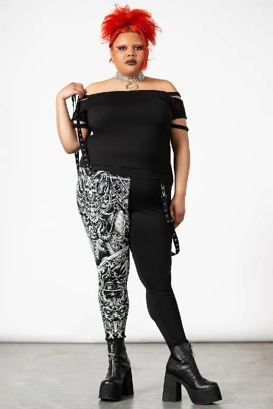 Cargo - pocket women leggings for added functionality and styleAmnesia Leggings [PLUS]