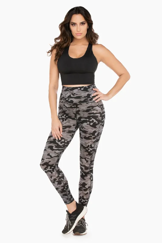 Cargo - pocket women leggings for added functionality and styleMiracle Jeans® Camo Tummy Control Performance Leggings