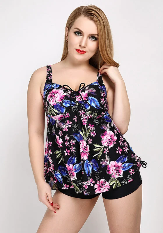 One - piece women swimwear with cut - outs for a stylish and modern appealLuna Print Style Backless Beachwear