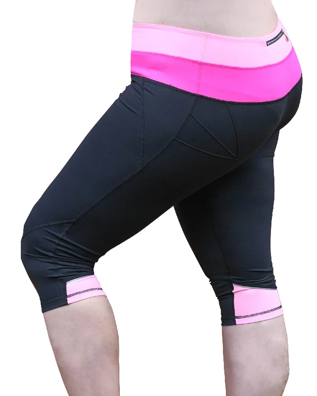 Plus - size women leggings with a comfortable and stretchy designTwo Tone Pocket Sculpt Tights