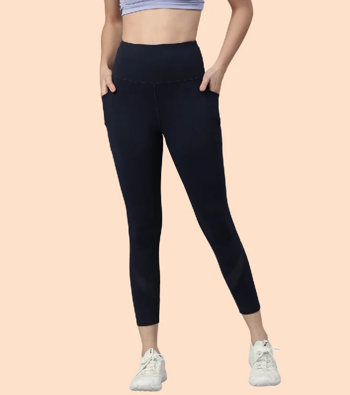 Organic cotton women leggings for an eco - friendly and soft optionActive Cottony Legging| Feels Like Cotton Dry Fit High Waist 7/8th Length Legging