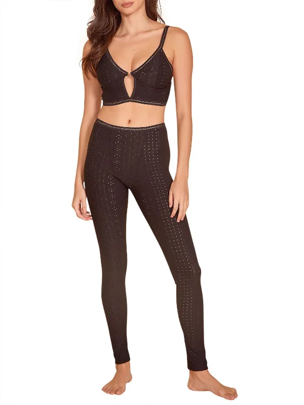 Belted women leggings for a defined waist and added styleWomen's Catching Zzz's Bra Leggings Set