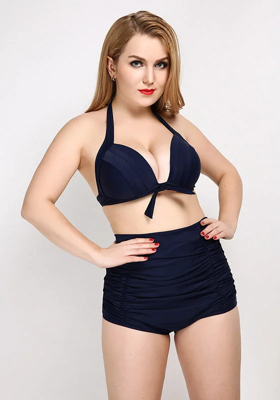 High - performance women swimwear with quick - drying fabric for active swimmersTrium Silva Plus Size High Waist Bikini