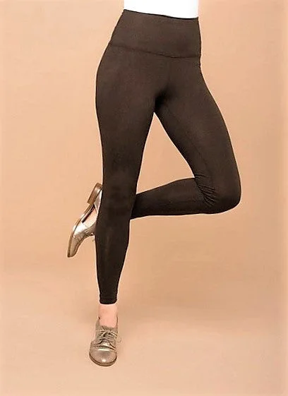 Sheer - panel women leggings for a sexy and alluring lookLast Chance Size Small | Lysse Premium Control Ankle Length Leggings ESPRESSO Brown