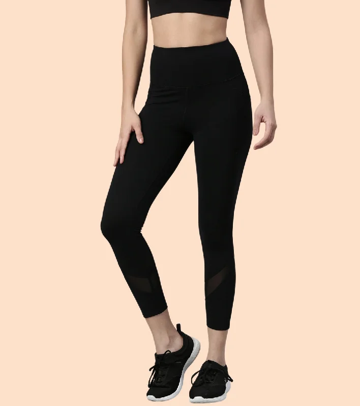 Ankle - length women leggings to pair with boots in fallActive Cottony Legging| Feels Like Cotton Dry Fit High Waist 7/8th Length Legging