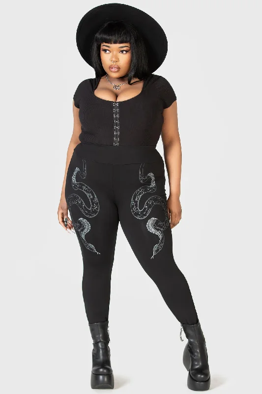 Jegging - style women leggings combining jeans look and leggings comfortSlitherina Leggings [PLUS]