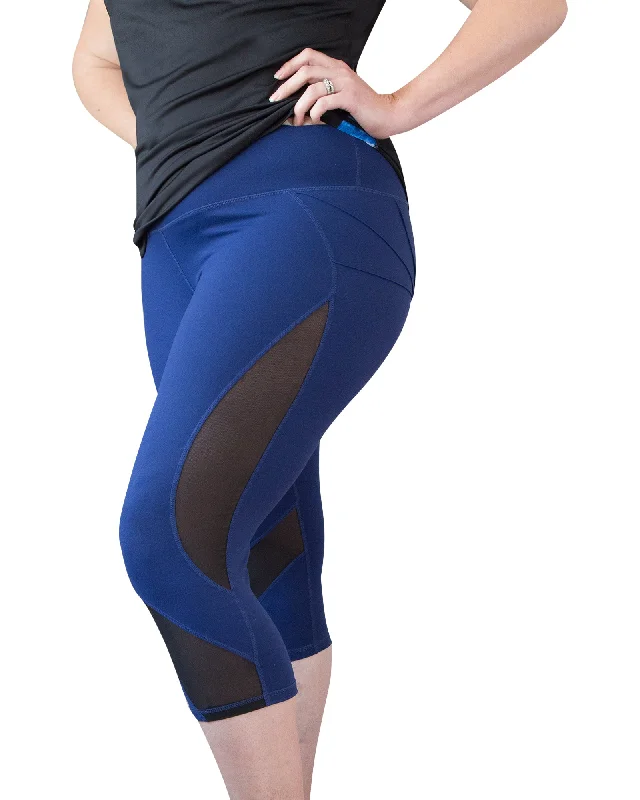 Leather - look women leggings for a bold and edgy styleMesh Sculpt Tights