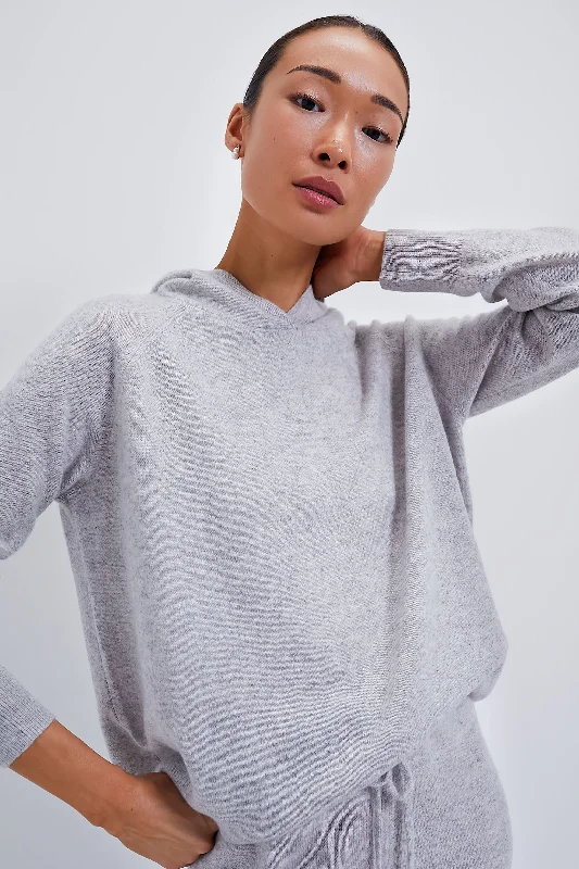 Hand - Knitted Women Sweater with Artisanal CharmGray Jane Cashmere Hoodie