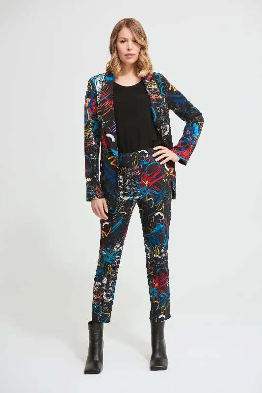 Color - Blocked Women Sweater for a Bold Fashion StatementJoseph Ribkoff Multi Coloured Blazer Jacket