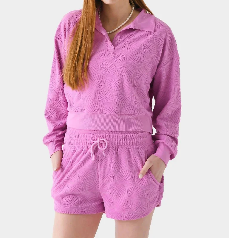 Oversized Women Sweater for a Cozy and Fashionable LookMartina Polo Sweater In Shell Pink