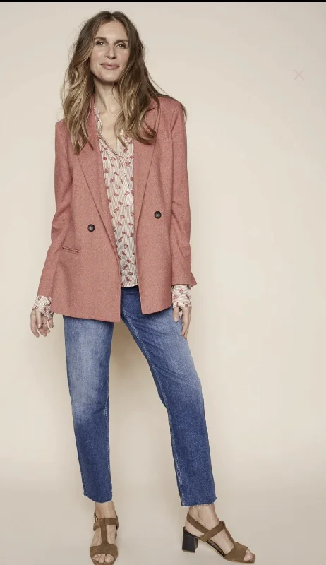 Button - Down Women Sweater for a Versatile LookMos Mosh Blue Ankle Stella Straight Jeans