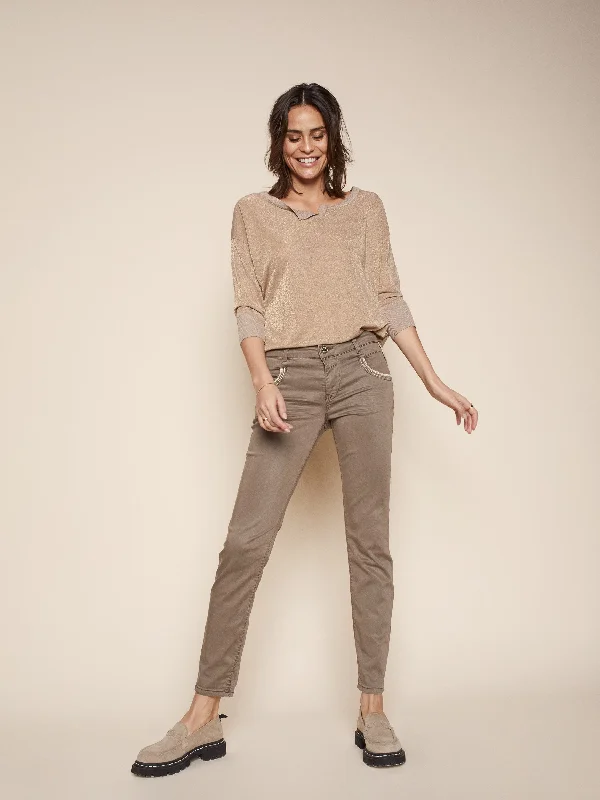 Oversized Women Sweater for a Cozy and Fashionable LookMos Mosh Chocolate Chip Naomi Row Saturday Pants