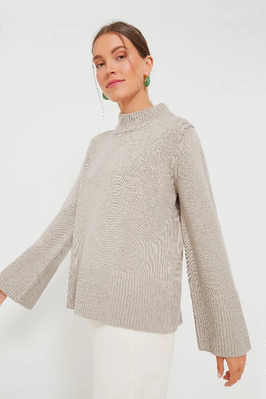 Cashmere Women Sweater with a Luxurious Soft TouchWheat Crewneck Spencer Sweater