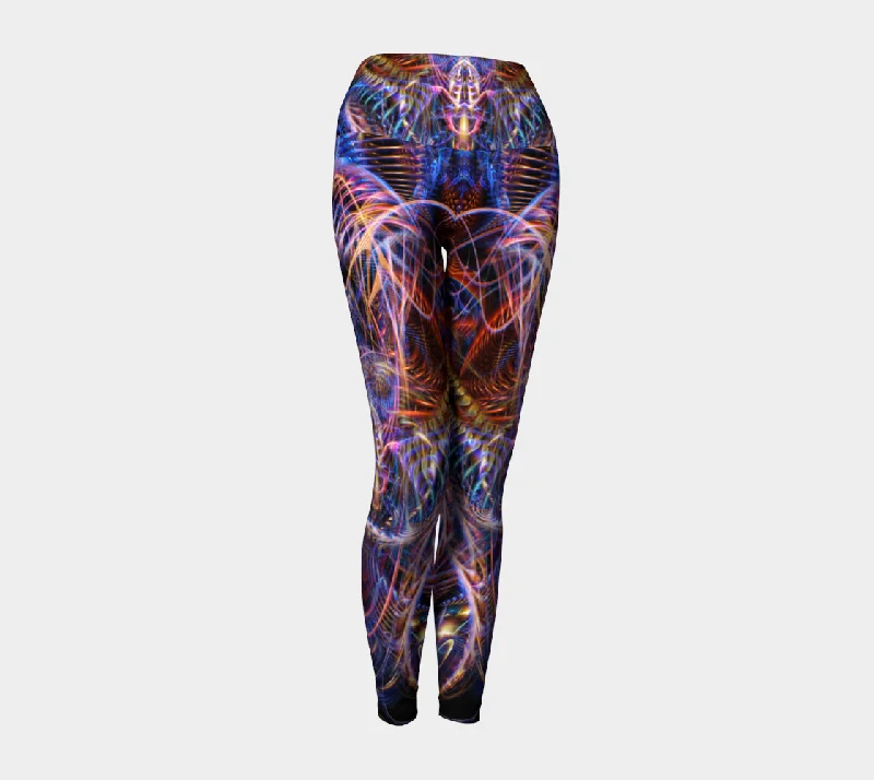 Sheer - panel women leggings for a sexy and alluring lookCosmic Noise High Waist Leggings