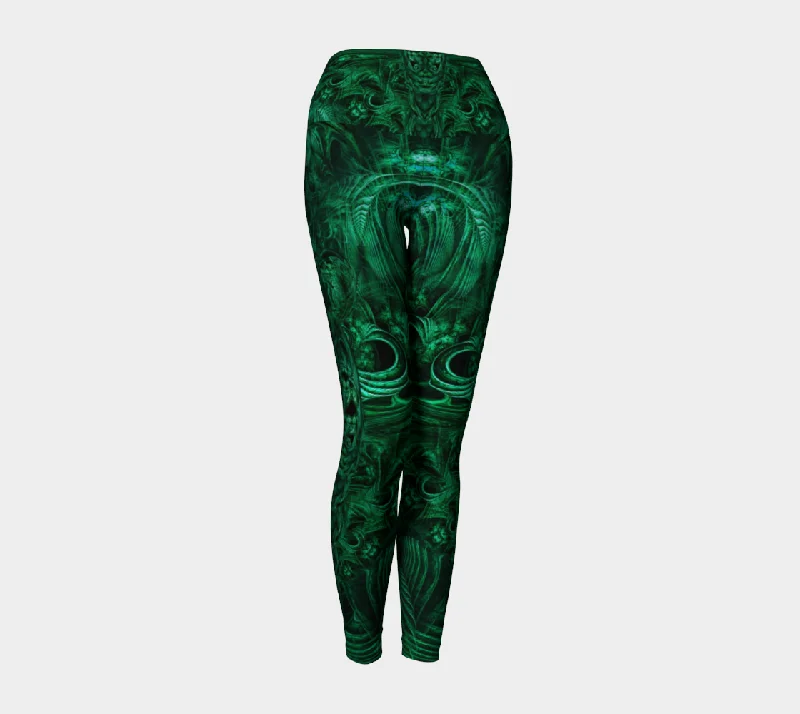 Lace - trimmed women leggings for an elegant and romantic touchMeganeuropsis High Waist Leggings