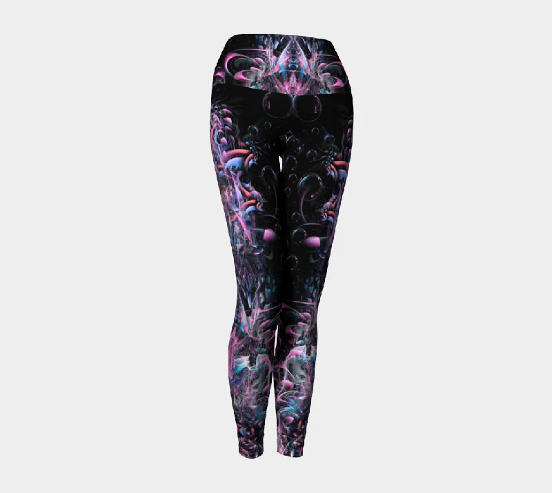 Compression women leggings for post - workout recovery and muscle supportPink Champagne High Waist Leggings