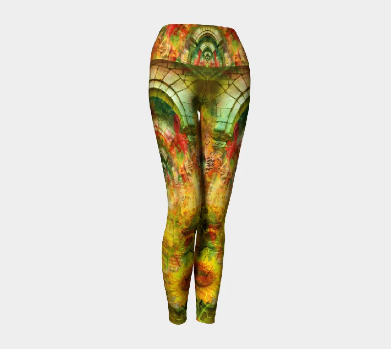 Neon - colored women leggings to stand out in workoutsSun Halls High Waist Leggings