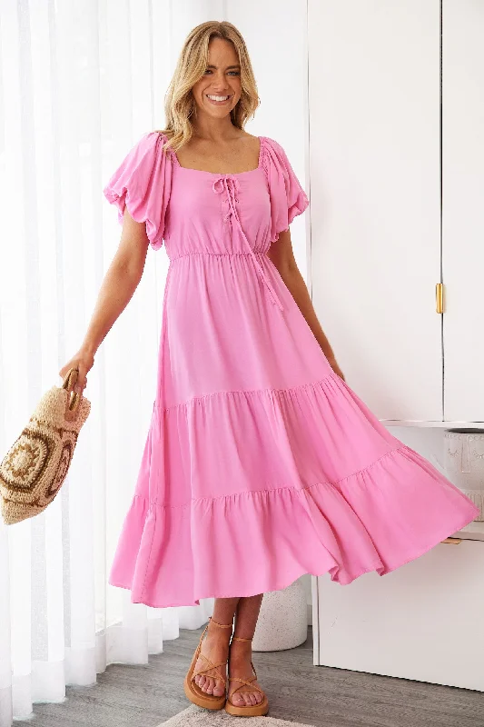 Lace - Embellished Women Dress for an Elegant and Sophisticated AppearanceAxelle Dress - Pink