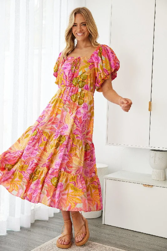 Shift Women Dress with a Simple and Classic Design for Everyday WearAxelle Dress - Sunset Print