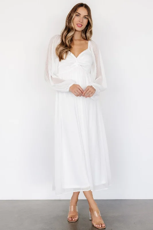 Shift Women Dress with a Simple and Classic Design for Everyday WearDione Midi Dress | Off-White