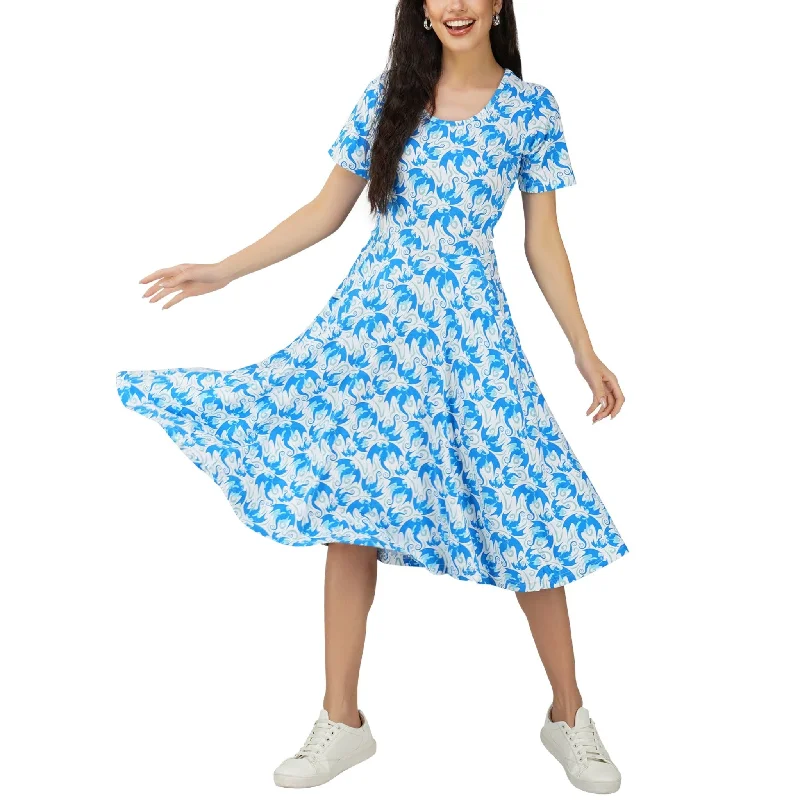 Mermaid - Style Women Dress with a Fitted Silhouette for Special OccasionsFlying Dragons Twirl Dress