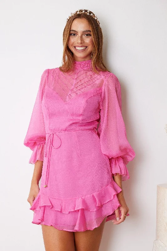 Off - the - Shoulder Women Dress for a Romantic and Feminine LookGretelle Dress - Pink