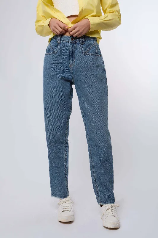 Wide - leg women jeans for a modern and relaxed vibeDenim