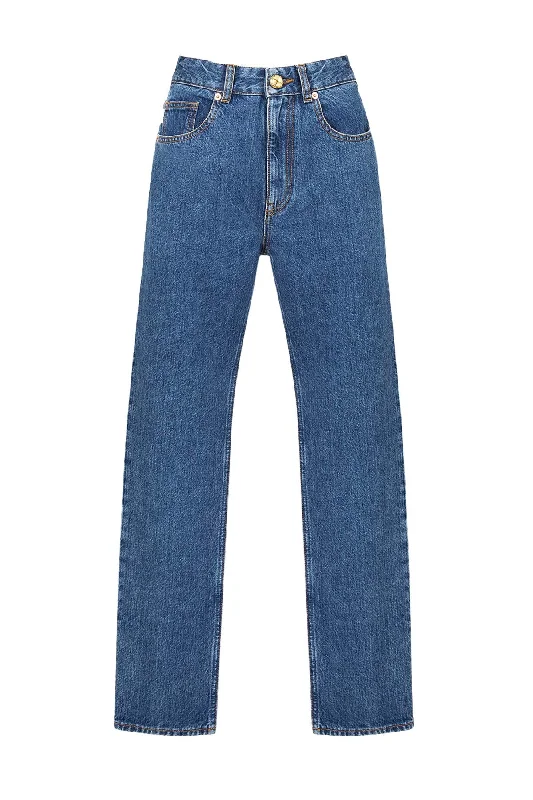 High - waisted women jeans for a flattering silhouetteBlazé Milano Norica Jean - Nariida Sapphire