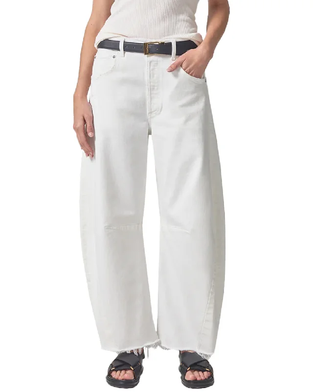 Denim Top with a Belted Waist for a Defined SilhouetteHorseshoe Jean in Jicama