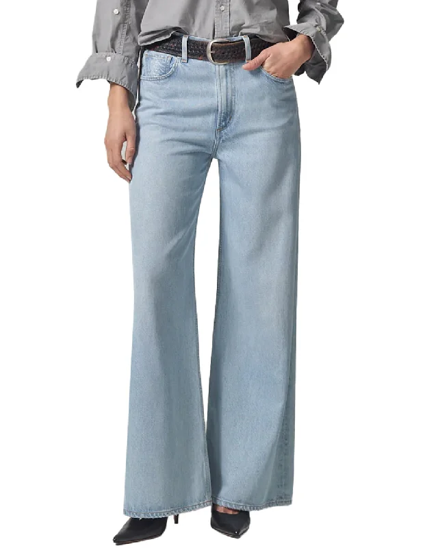 Denim Top with a Metallic Accent for a Shiny LookBaggy Paloma Jean in Alemayde