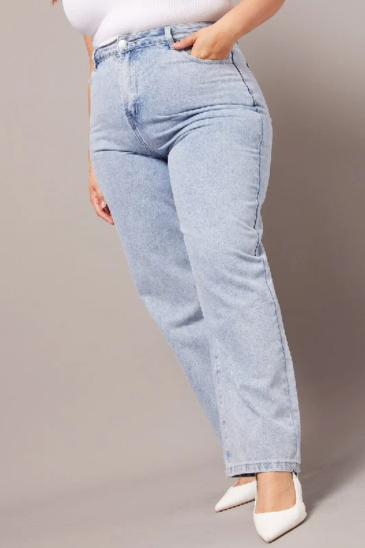 Washed - Out Denim Top for a Vintage AestheticDenim Wide Leg Jeans High Rise