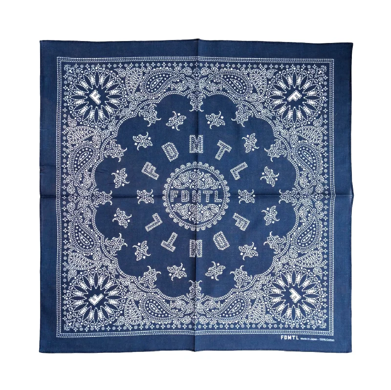 Oversized Denim Top for a Relaxed and Casual VibeFDMTL Paisley Bandana (Indigo)