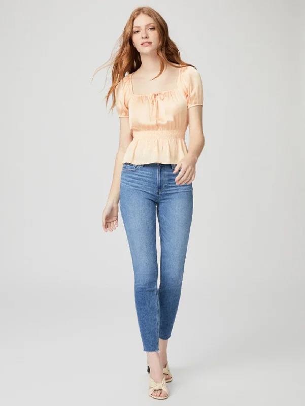 Embroidered women jeans with intricate patternsHoxton Ultra Skinny Jean - Bellflower