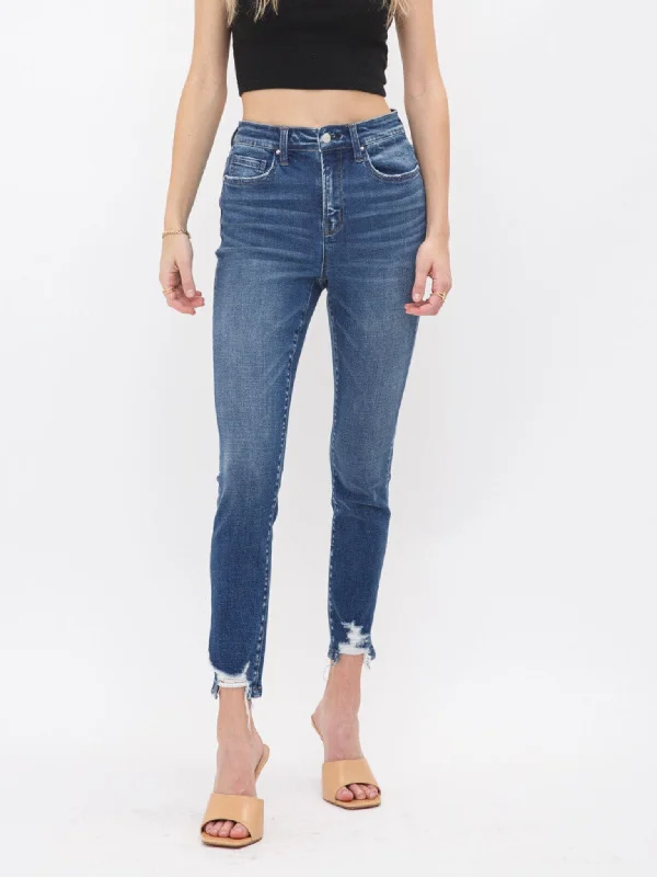 Embroidered Denim Top with Intricate PatternsMICA Barsac High Rise Super Skinny