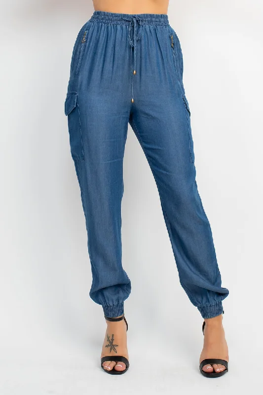 Oversized Denim Top for a Relaxed and Casual VibeSIDE POCKET JOGGER PANTS