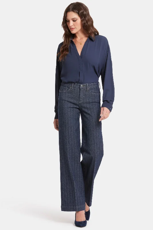 Mom jeans for a nostalgic and casual lookTeresa Wide Leg Jeans - Twilight Stripe