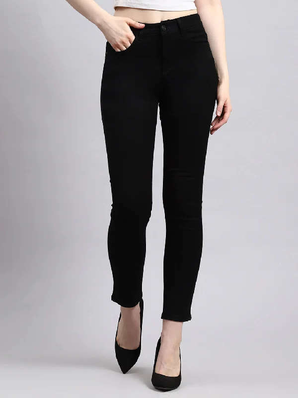 Jeggings women jeans combining the comfort of leggings and style of jeansWomen Black Slim Fit Denim