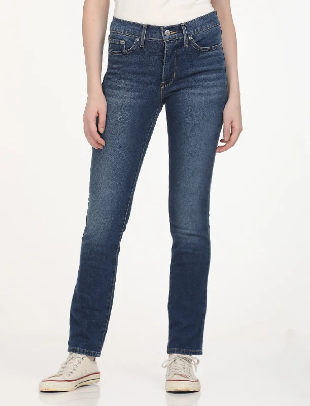 High - waisted women jeans for a flattering silhouetteWomen's Mid Rise 312 Slim Fit Blue Jeans