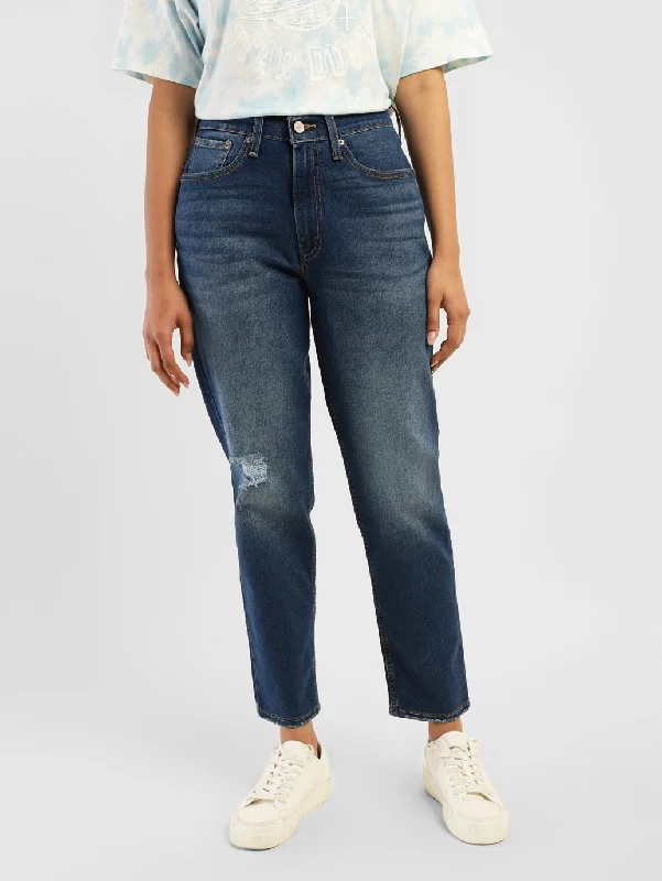 Straight - leg women jeans with a classic and timeless appealWomen's Mid Rise 80s Mom Tapered  Jeans