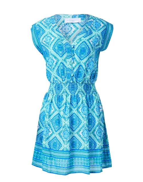 Off - the - Shoulder Women Dress for a Romantic and Feminine LookAnna Blue Print Dress