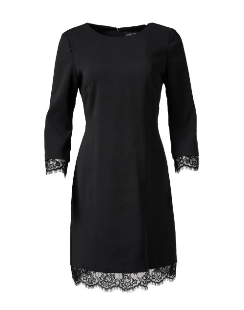 Ruffled Women Dress with Multiple Layers for a Playful and Girly StyleBlack Lace Hem Dress