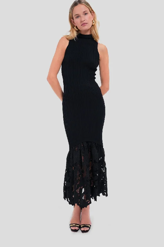 Halter Neck Women Dress to Show Off the Shoulders and NecklineBlack Rhiannon Maxi Dress