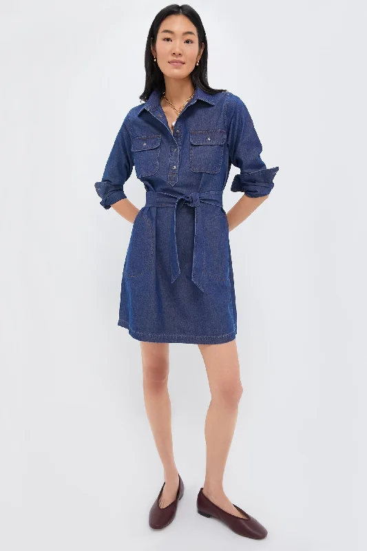 Lace - Embellished Women Dress for an Elegant and Sophisticated AppearanceDenim Mary Tyler Dress