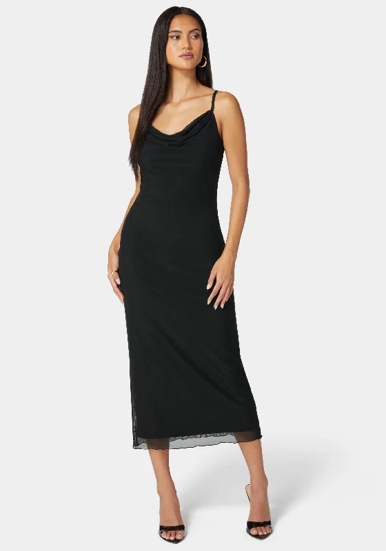 Lace - Embellished Women Dress for an Elegant and Sophisticated AppearanceEmma Mesh Maxi Slip Dress