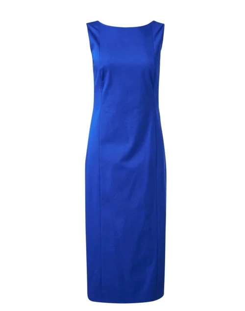 Ruffled Women Dress with Multiple Layers for a Playful and Girly StyleFoglia Blue Sheath Dress