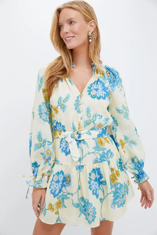 Ruffled Women Dress with Multiple Layers for a Playful and Girly StyleGiselle Blouson Sleeve Mini Dress